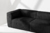 FEROX Duża czarna sofa w tkaninie sztruks czarny - zdjęcie 11