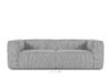 FEROX Duża jasnoszara sofa w tkaninie sztruks jasny szary - zdjęcie 1