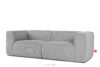 FEROX Duża jasnoszara sofa w tkaninie sztruks jasny szary - zdjęcie 3
