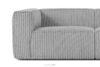 FEROX Duża jasnoszara sofa w tkaninie sztruks jasny szary - zdjęcie 5