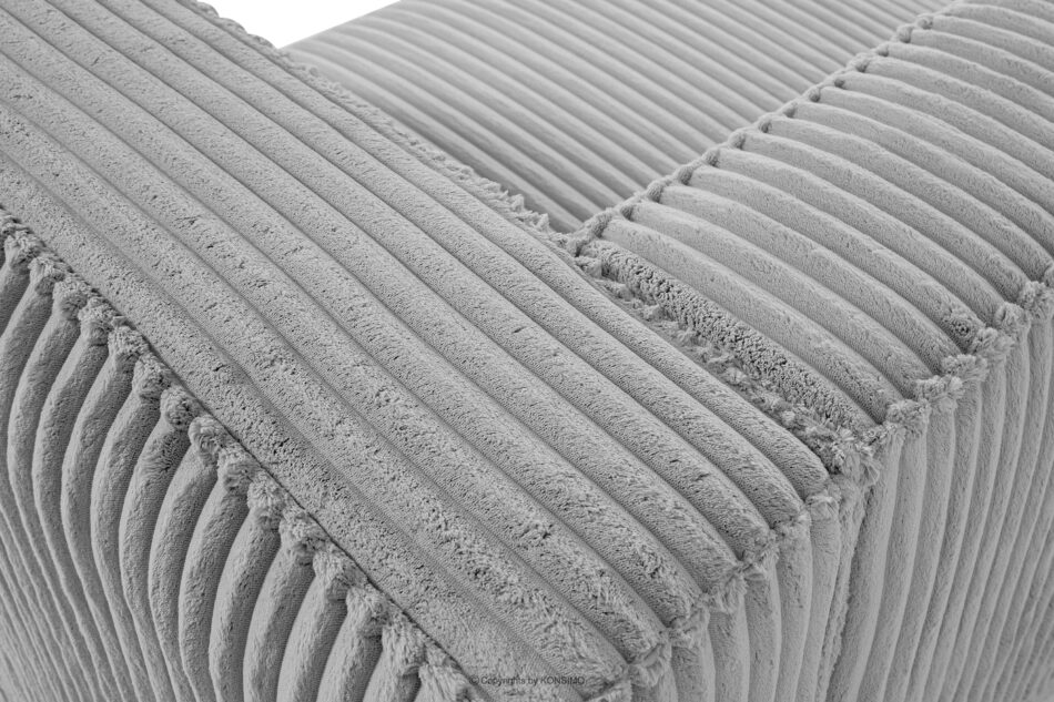 FEROX Duża jasnoszara sofa w tkaninie sztruks jasny szary - zdjęcie 7