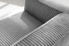 FEROX Duża jasnoszara sofa w tkaninie sztruks jasny szary - zdjęcie 9