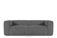 Duża ciemnoszara sofa w tkaninie sztruks