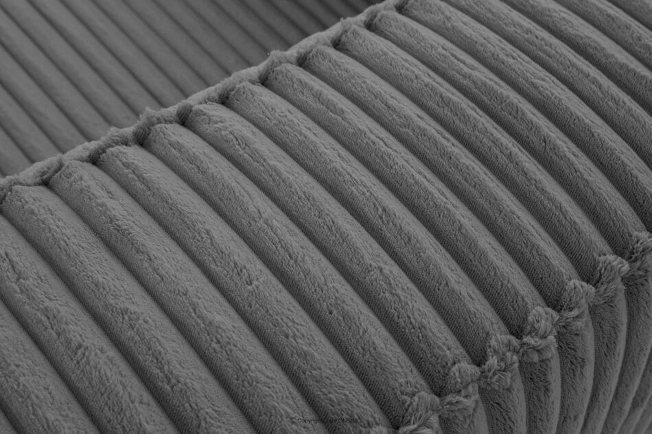 FEROX Duża ciemnoszara sofa w tkaninie sztruks ciemny szary - zdjęcie 6