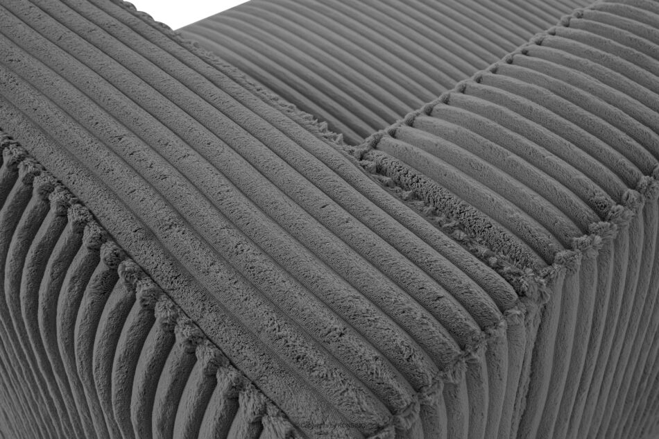 FEROX Duża ciemnoszara sofa w tkaninie sztruks ciemny szary - zdjęcie 7