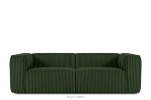 FEROX, https://konsimo.pl/kolekcja/ferox/ Duża ciemnozielona sofa w tkaninie sztruks ciemny zielony - zdjęcie