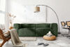FEROX Duża ciemnozielona sofa w tkaninie sztruks ciemny zielony - zdjęcie 13