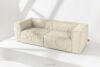 FEROX Duża kremowa sofa w tkaninie sztruks kremowy - zdjęcie 2