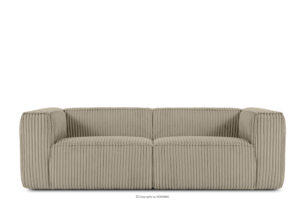 FEROX, https://konsimo.pl/kolekcja/ferox/ Duża bezowa sofa w tkaninie sztruks beżowy - zdjęcie