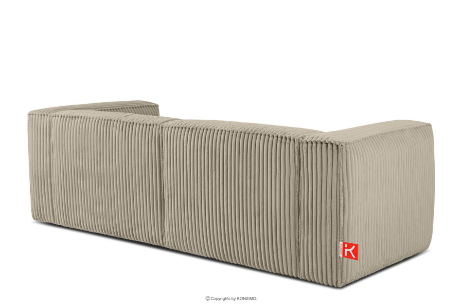 FEROX Duża bezowa sofa w tkaninie sztruks beżowy - zdjęcie 3