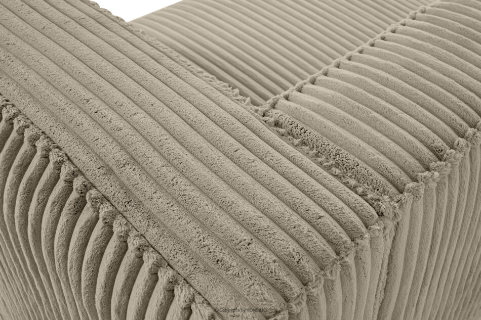 FEROX Duża bezowa sofa w tkaninie sztruks beżowy - zdjęcie 7