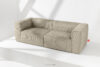 FEROX Duża bezowa sofa w tkaninie sztruks beżowy - zdjęcie 2