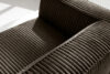 FEROX Duża brążowa sofa w tkaninie sztruks brązowy - zdjęcie 9