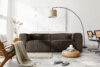 FEROX Duża brążowa sofa w tkaninie sztruks brązowy - zdjęcie 13