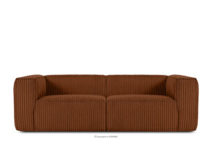 FEROX, https://konsimo.pl/kolekcja/ferox/ Duża ruda sofa w tkaninie sztruks rudy - zdjęcie