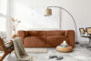 FEROX Duża ruda sofa w tkaninie sztruks rudy - zdjęcie 13