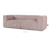 FEROX Duża różowa sofa w tkaninie sztruks różowy - zdjęcie 3