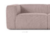 FEROX Duża różowa sofa w tkaninie sztruks różowy - zdjęcie 5