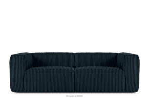 FEROX, https://konsimo.pl/kolekcja/ferox/ Duża granatowa sofa w tkaninie sztruks granatowy - zdjęcie