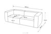 FEROX Duża bezowa sofa w tkaninie sztruks beżowy - zdjęcie 14