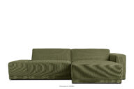Narożnik do salonu w stylu boho khaki prawy