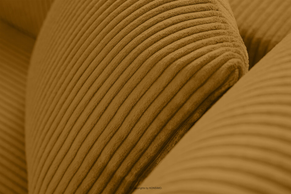 EGRET Rozkładany narożnik na nóżkach w sztruksie żółty lewy żółty - zdjęcie 15