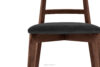 LILIO Krzesło w stylu vintage czarny welur orzech średni czarny/orzech średni - zdjęcie 5