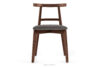 LILIO Krzesło w stylu vintage szary welur orzech średni szary/orzech średni - zdjęcie 3