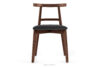 LILIO Krzesło w stylu vintage grafitowy welur orzech średni grafitowy/orzech średni - zdjęcie 3
