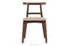 LILIO Krzesło w stylu vintage kremowy welur orzech średni kremowy/orzech średni - zdjęcie 3