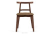 LILIO Krzesło w stylu vintage beżowy welur orzech średni beżowy/orzech średni - zdjęcie 3