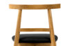 LILIO Krzesło w stylu vintage czarny welur jasny dąb czarny/jasny dąb - zdjęcie 8