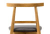 LILIO Krzesło w stylu vintage szary welur jasny dąb szary/jasny dąb - zdjęcie 8