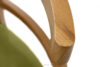 LILIO Krzesło w stylu vintage oliwkowy welur jasny dąb oliwkowy/jasny dąb - zdjęcie 5