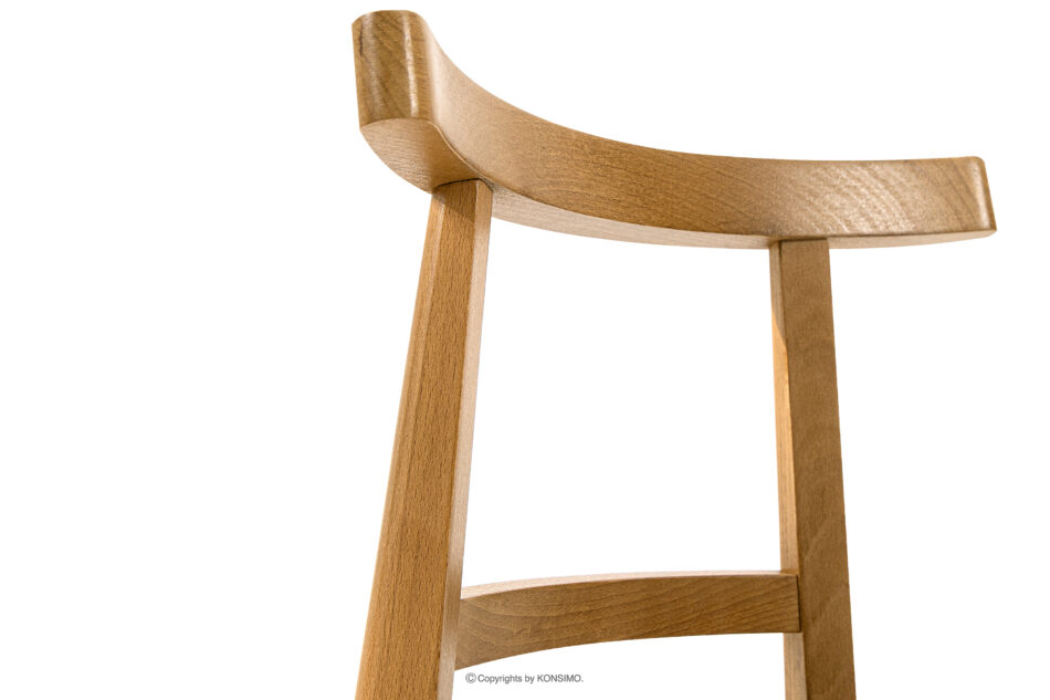 LILIO Krzesło w stylu vintage oliwkowy welur jasny dąb oliwkowy/jasny dąb - zdjęcie 6