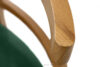 LILIO Krzesło w stylu vintage ciemny zielony welur jasny dąb ciemny zielony/jasny dąb - zdjęcie 5