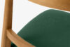 LILIO Krzesło w stylu vintage ciemny zielony welur jasny dąb ciemny zielony/jasny dąb - zdjęcie 9