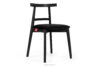 LILIO Krzesło w stylu vintage czarny welur czarny/czarny - zdjęcie 1