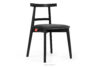 LILIO Krzesło w stylu vintage grafitowy welur grafitowy/czarny - zdjęcie 1