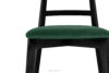 LILIO Krzesło w stylu vintage ciemny zielony welur ciemny zielony/czarny - zdjęcie 5