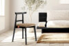 LILIO Krzesło w stylu vintage beżowy welur beżowy/czarny - zdjęcie 9