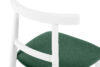 LILIO Białe krzesło vintage ciemny zielony welur ciemny zielony/biały - zdjęcie 7