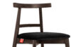LILIO Krzesło vintage czarny welur orzech ciemny czarny/orzech ciemny - zdjęcie 6