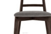 LILIO Krzesło vintage szary welur orzech ciemny szary/orzech ciemny - zdjęcie 5