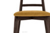 LILIO Krzesło vintage żółty welur orzech ciemny żółty/orzech ciemny - zdjęcie 5