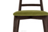 LILIO Krzesło vintage oliwkowy welur orzech ciemny oliwkowy/orzech ciemny - zdjęcie 5