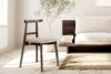 LILIO Krzesło vintage kremowy welur orzech ciemny kremowy/orzech ciemny - zdjęcie 9