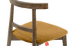 LILIO Krzesło vintage żółty welur dąb lefkas żółty/dąb lefkas - zdjęcie 7