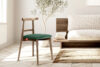 LILIO Krzesło vintage ciemny zielony welur dąb lefkas ciemny zielony/dąb lefkas - zdjęcie 9