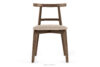 LILIO Krzesło vintage kremowy welur dąb lefkas kremowy/dąb lefkas - zdjęcie 3
